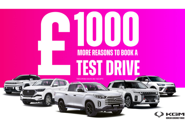 KGM Motors UK announce summer special and a 1000 more reasons to book a test drive